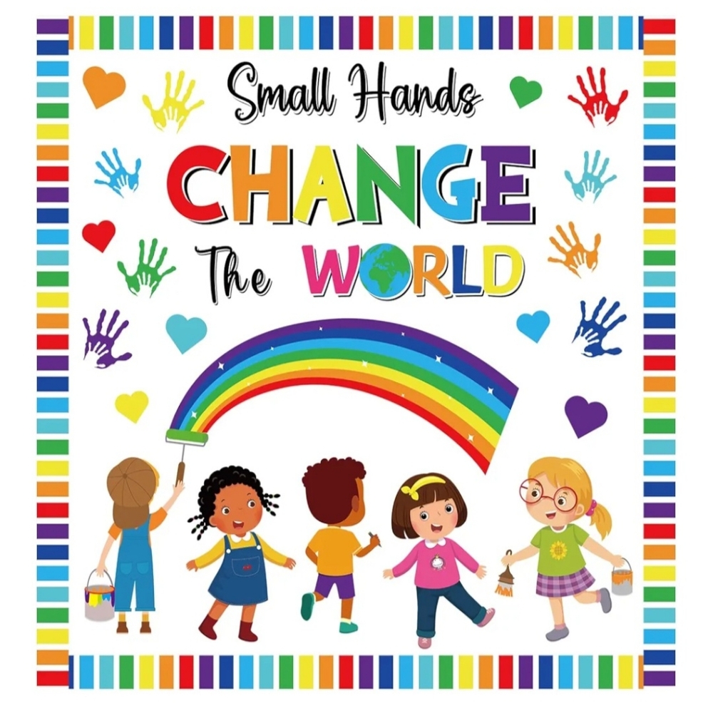 Bulletin Board Decor Small Hands Change The World - Picture 1 of 10
